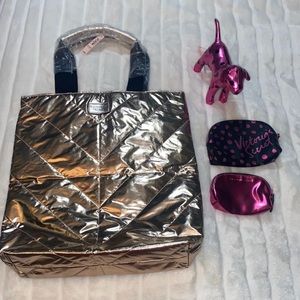 4 Piece Victoria’s Secret + PINK Metallic Set